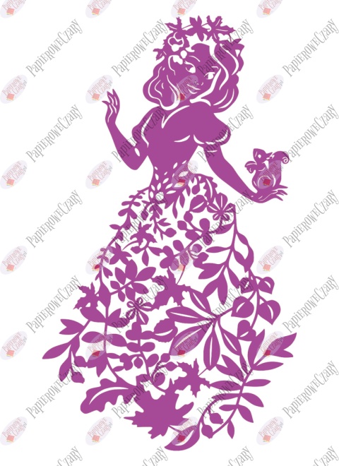 Pani Jesień 3 Dekoracje z papieru