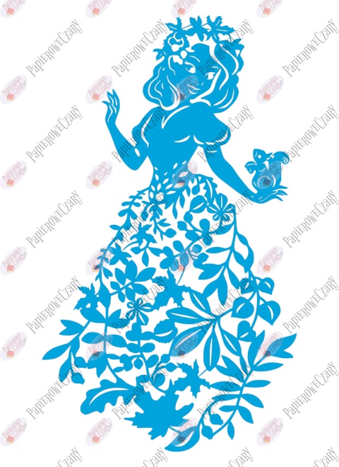 Pani Jesień 3 Dekoracje z papieru