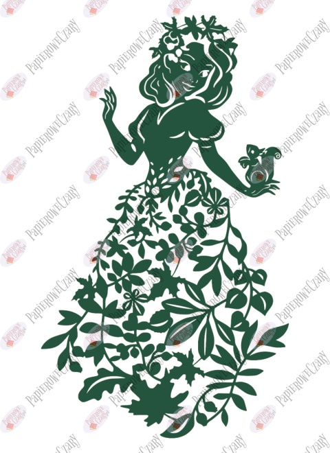 Pani Jesień 3 Dekoracje z papieru