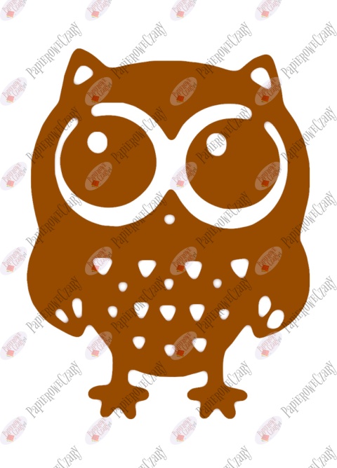 Sowa 1 Dekoracje z papieru