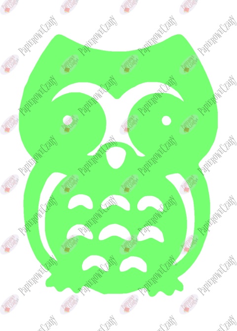 Sowa 2 Dekoracje z papieru