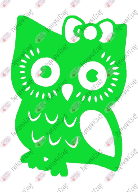 Sowa 5 Dekoracje z papieru