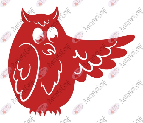 Sowa 6 Dekoracje z papieru