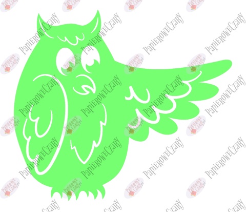 Sowa 6 Dekoracje z papieru