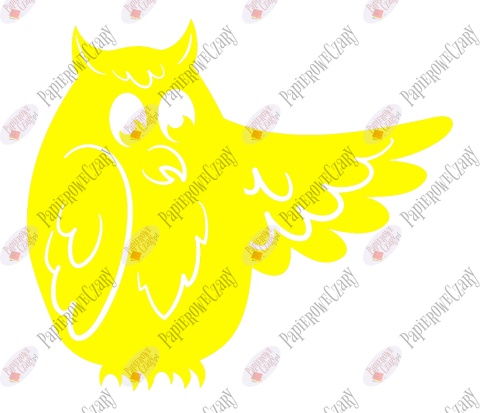 Sowa 6 Dekoracje z papieru