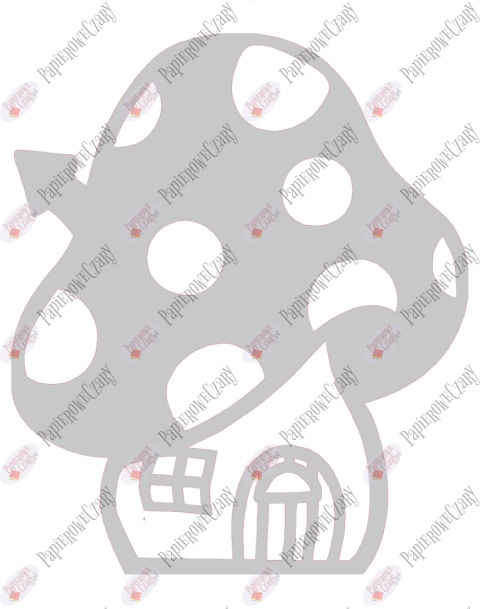 Grzyb domek 2 Dekoracje z papieru