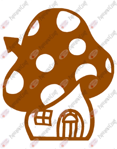 Grzyb domek 2 Dekoracje z papieru