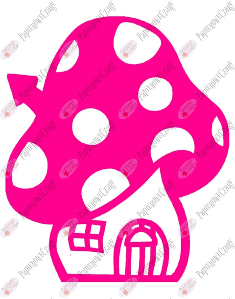 Grzyb domek 2 Dekoracje z papieru