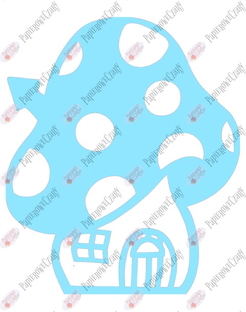 Grzyb domek 2 Dekoracje z papieru