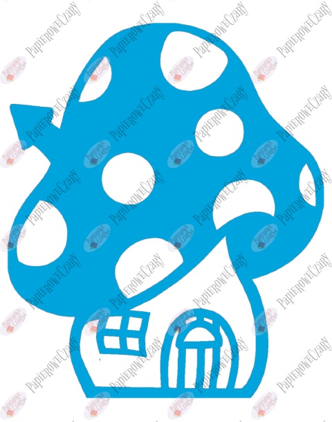 Grzyb domek 2 Dekoracje z papieru