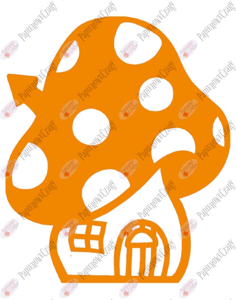 Grzyb domek 2 Dekoracje z papieru