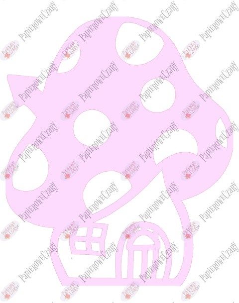 Grzyb domek 2 Dekoracje z papieru