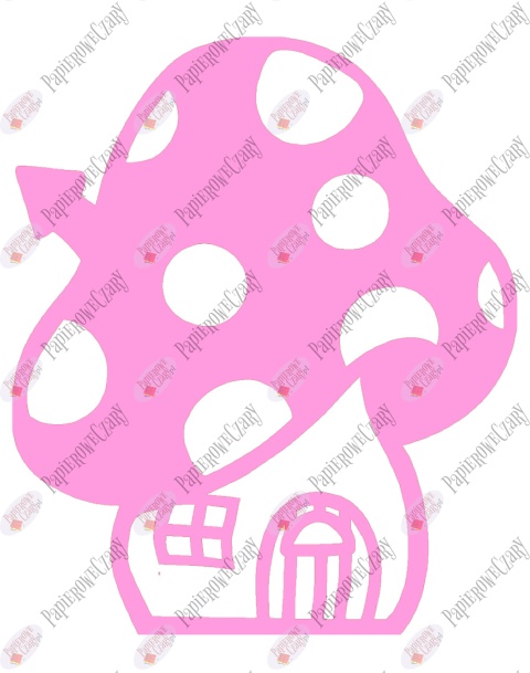 Grzyb domek 2 Dekoracje z papieru