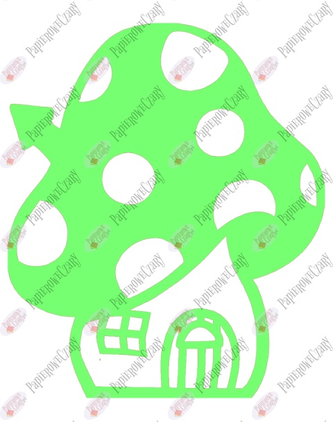 Grzyb domek 2 Dekoracje z papieru