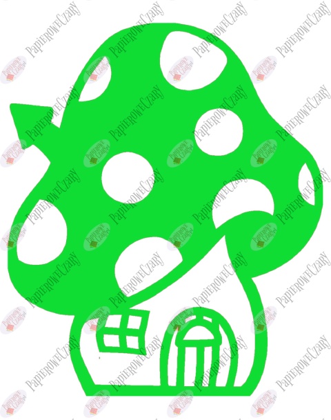 Grzyb domek 2 Dekoracje z papieru