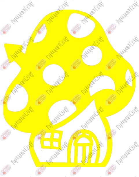 Grzyb domek 2 Dekoracje z papieru