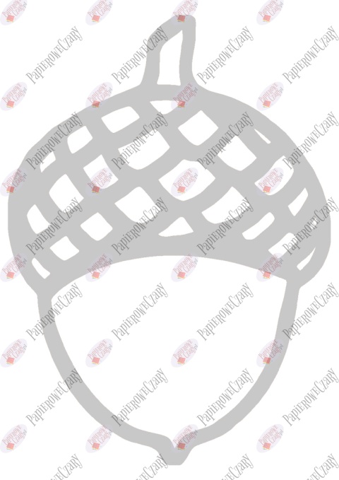 Żołędź 1 Dekoracje z papieru