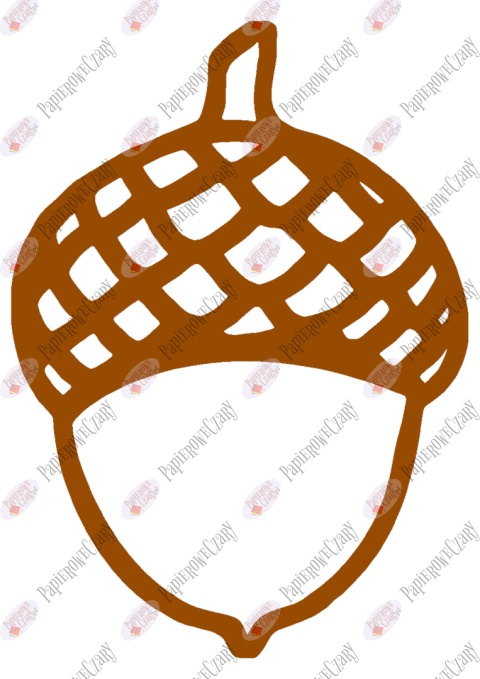 Żołędź 1 Dekoracje z papieru