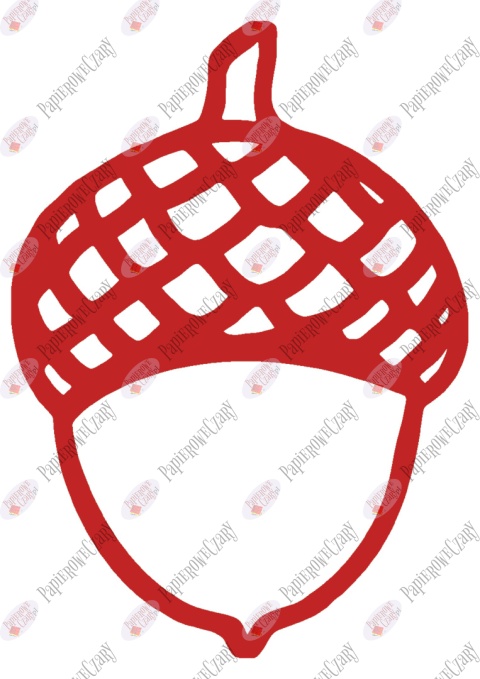 Żołędź 1 Dekoracje z papieru