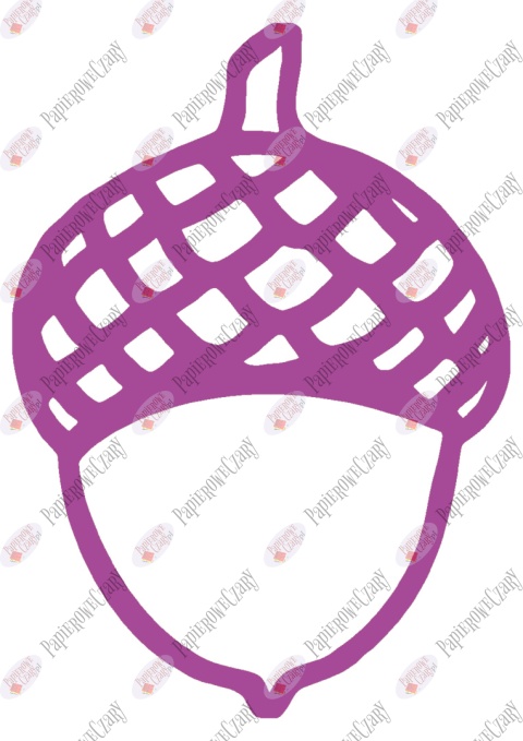 Żołędź 1 Dekoracje z papieru