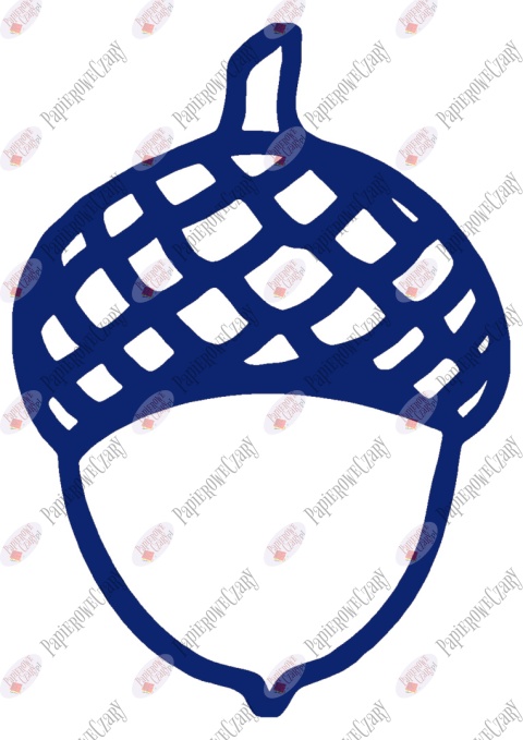 Żołędź 1 Dekoracje z papieru