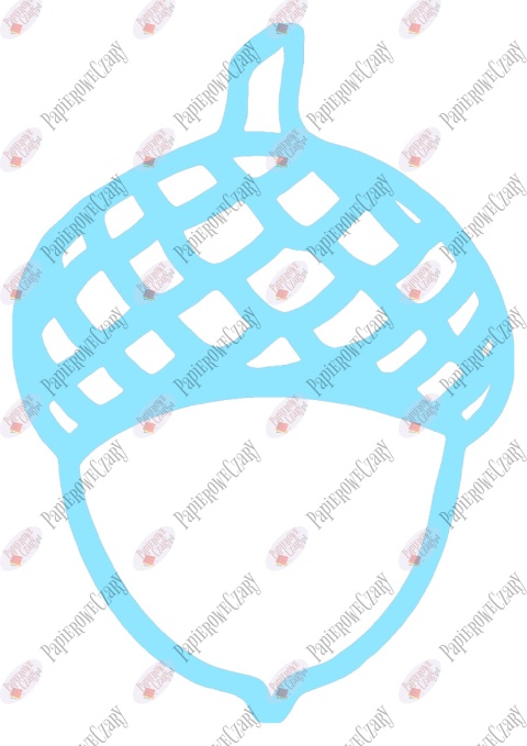 Żołędź 1 Dekoracje z papieru