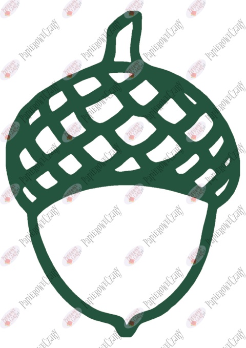 Żołędź 1 Dekoracje z papieru