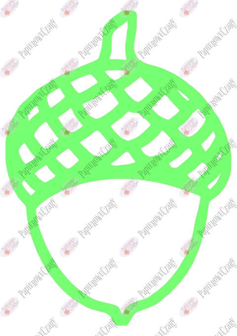 Żołędź 1 Dekoracje z papieru