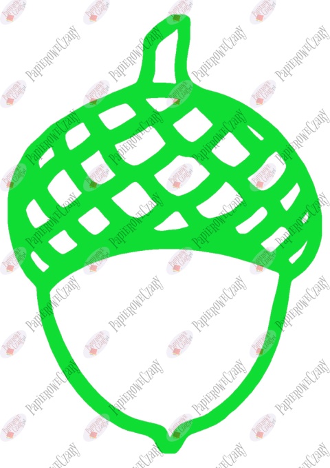 Żołędź 1 Dekoracje z papieru