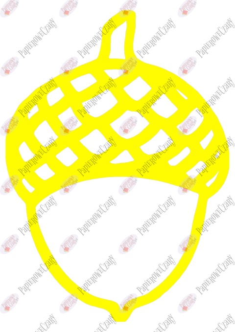 Żołędź 1 Dekoracje z papieru