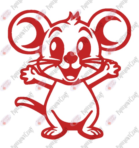 Mysz 1 Dekoracje z papieru