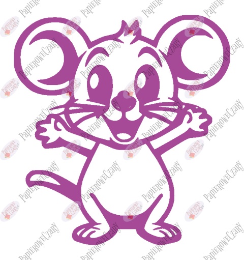 Mysz 1 Dekoracje z papieru