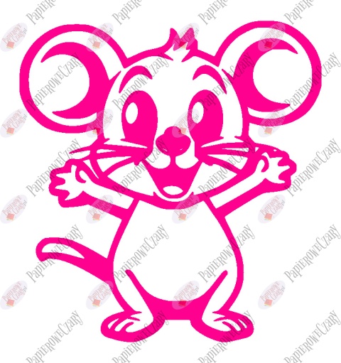 Mysz 1 Dekoracje z papieru