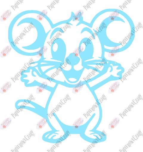 Mysz 1 Dekoracje z papieru