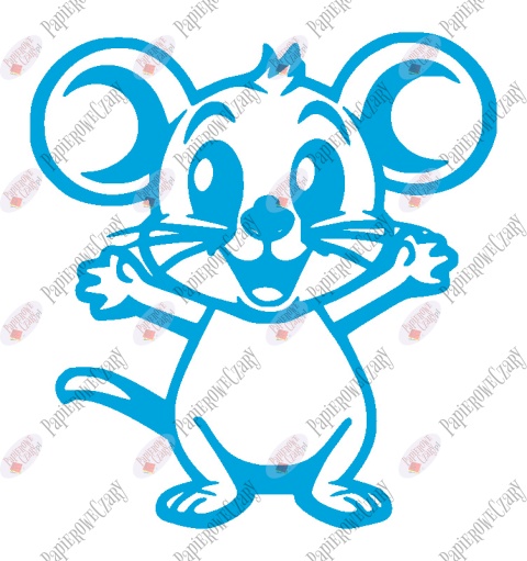 Mysz 1 Dekoracje z papieru