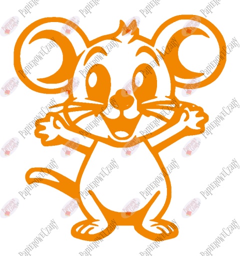 Mysz 1 Dekoracje z papieru