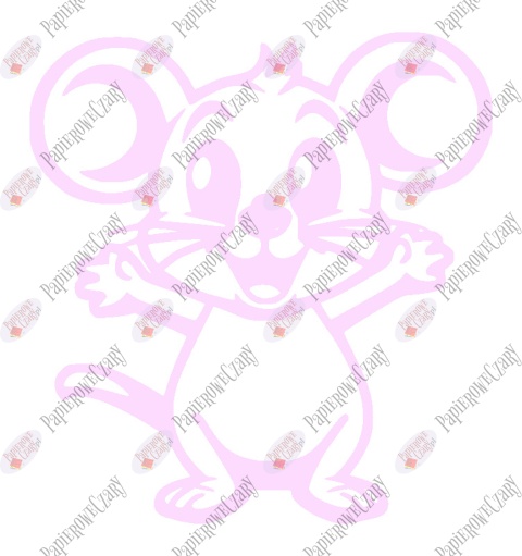 Mysz 1 Dekoracje z papieru