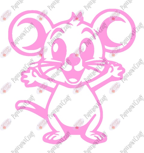 Mysz 1 Dekoracje z papieru