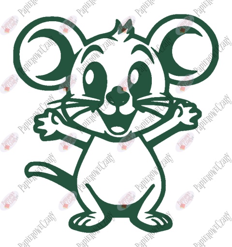 Mysz 1 Dekoracje z papieru