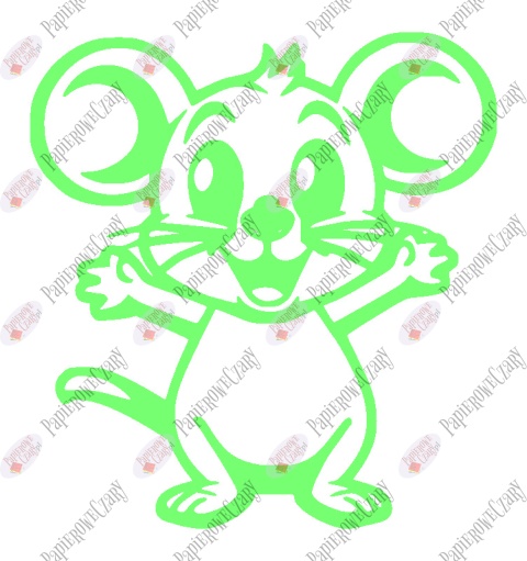 Mysz 1 Dekoracje z papieru