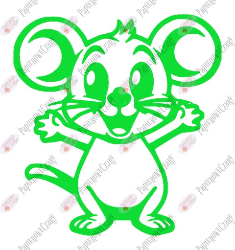 Mysz 1 Dekoracje z papieru