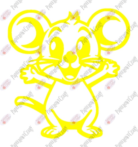 Mysz 1 Dekoracje z papieru