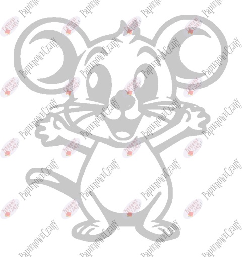 Mysz 1 Dekoracje z papieru