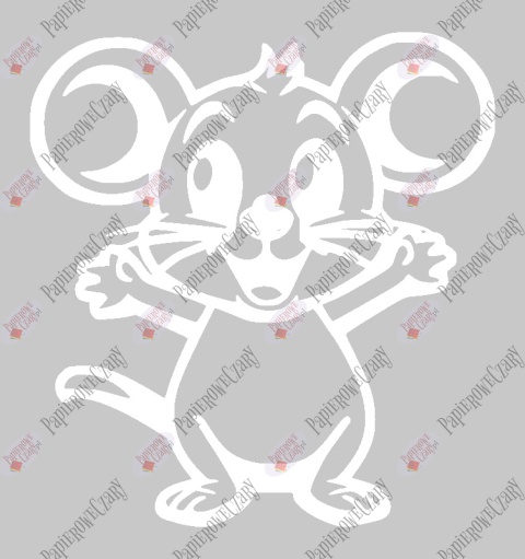 Mysz 1 Dekoracje z papieru