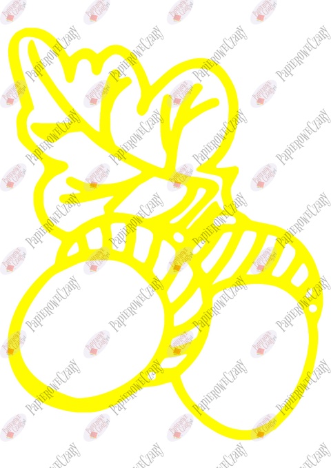 Żołędź 2 Dekoracje z papieru