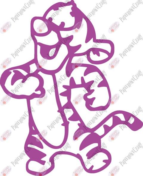 Tygrysek 1 Dekoracje z papieru