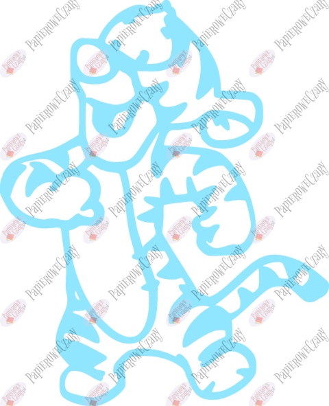 Tygrysek 1 Dekoracje z papieru