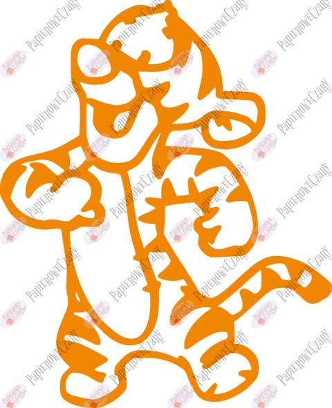 Tygrysek 1 Dekoracje z papieru