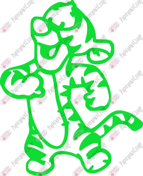 Tygrysek 1 Dekoracje z papieru