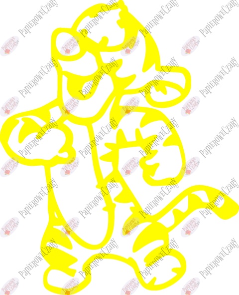 Tygrysek 1 Dekoracje z papieru